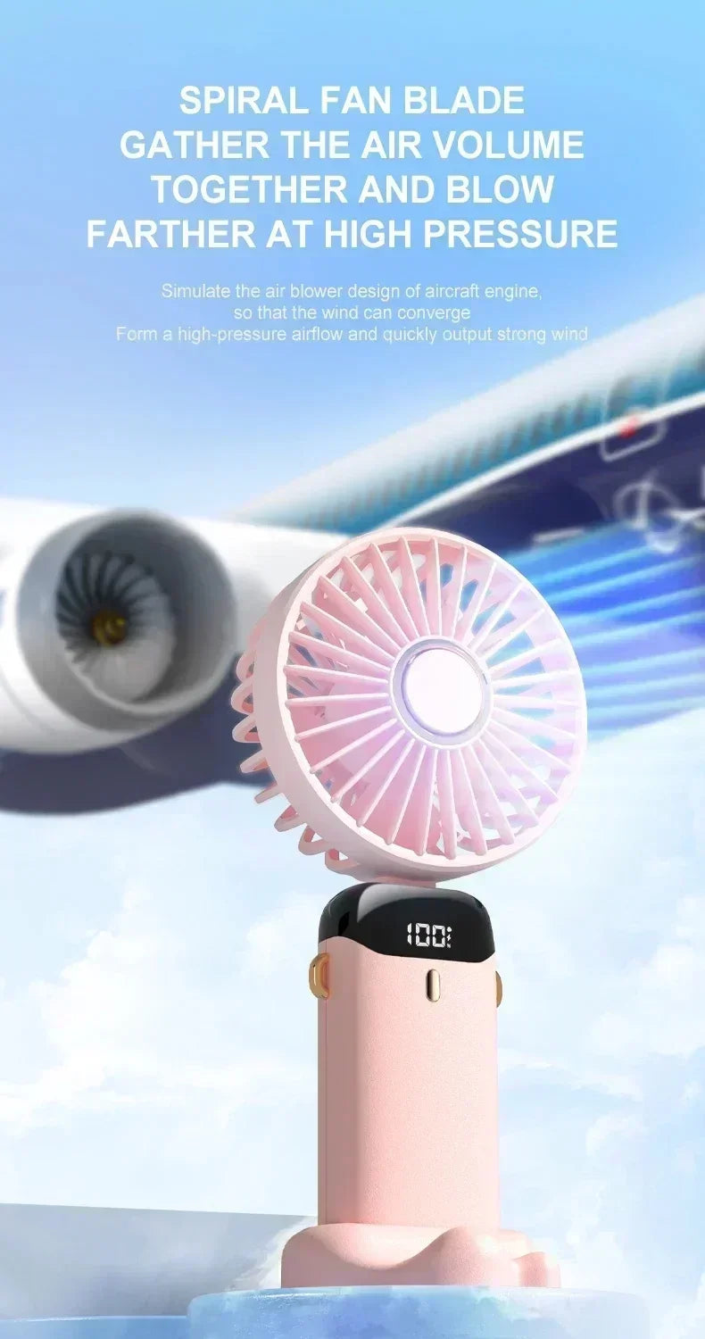 Rechargeable Neck Fan Mini Air Cooler
