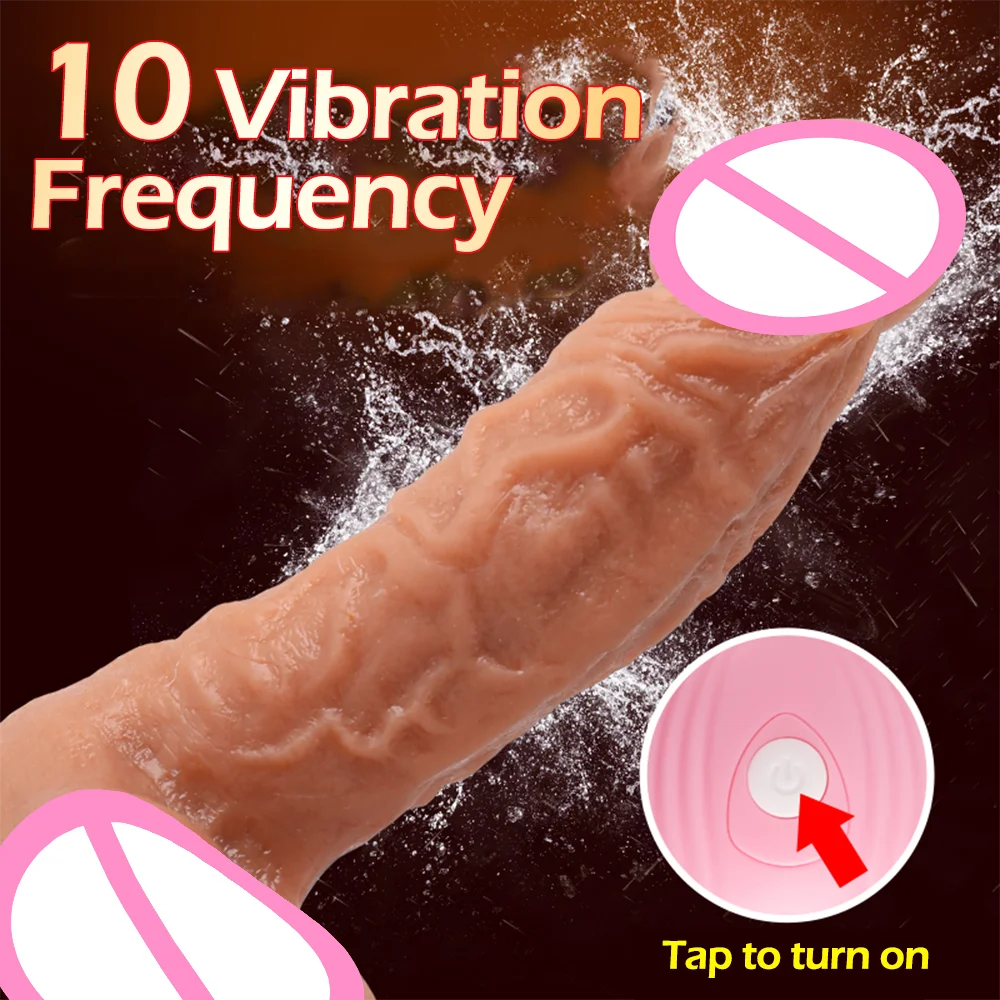 Realistic Dildo Vibrator with Suction Cup