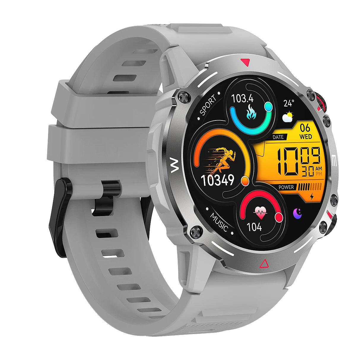 Smart Watch 1.43” Full Touch Waterproof Fitness Watch