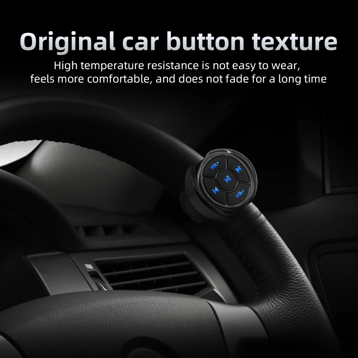 Wireless Bluetooth Media Button Controller for Vehicles