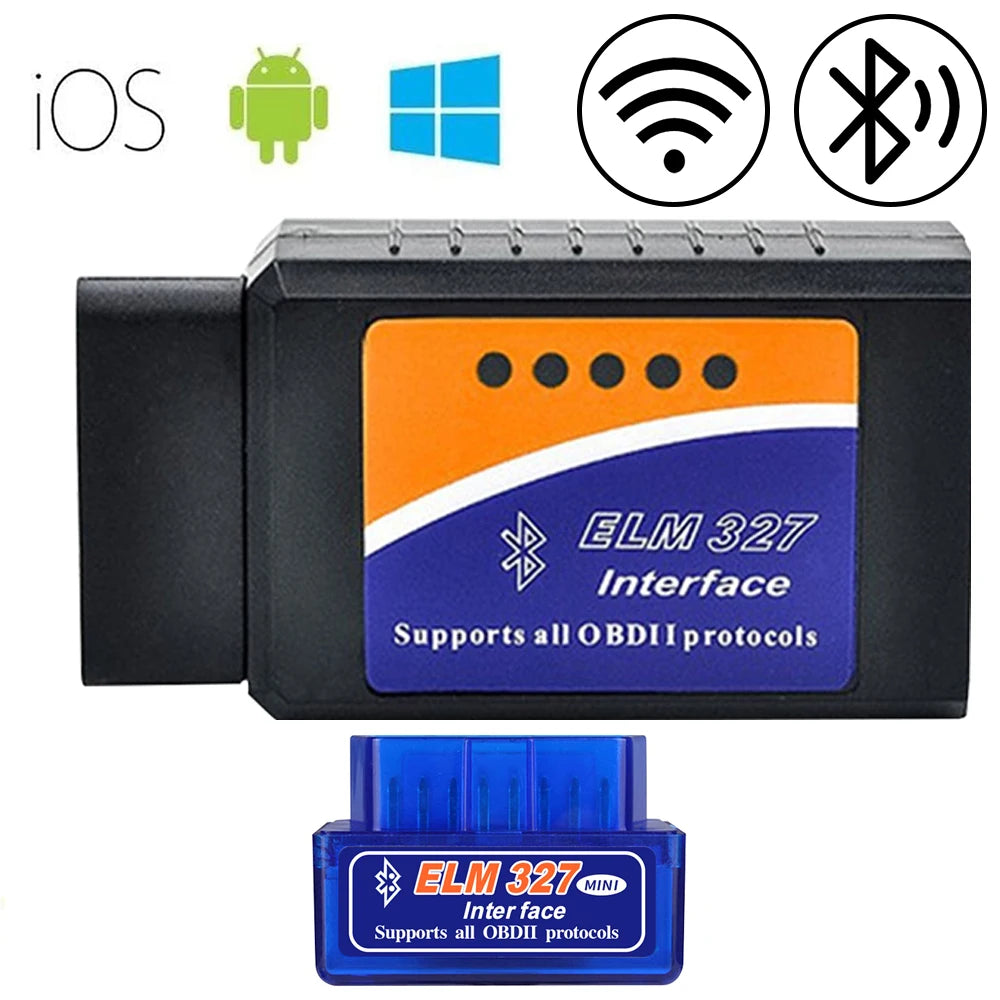 ELM327 OBD2 Scanner V1.5 WiFi Bluetooth Diagnostic Tool