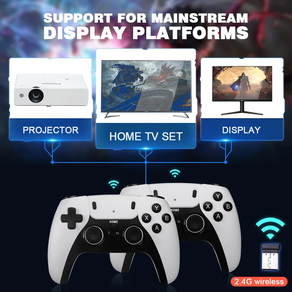M15 4K Retro Game Stick with Wireless Controllers
