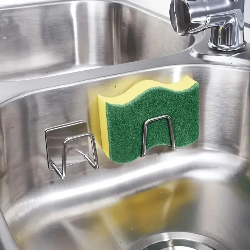 Self-Adhesive Kitchen Sponge & Sink Organizer Rack