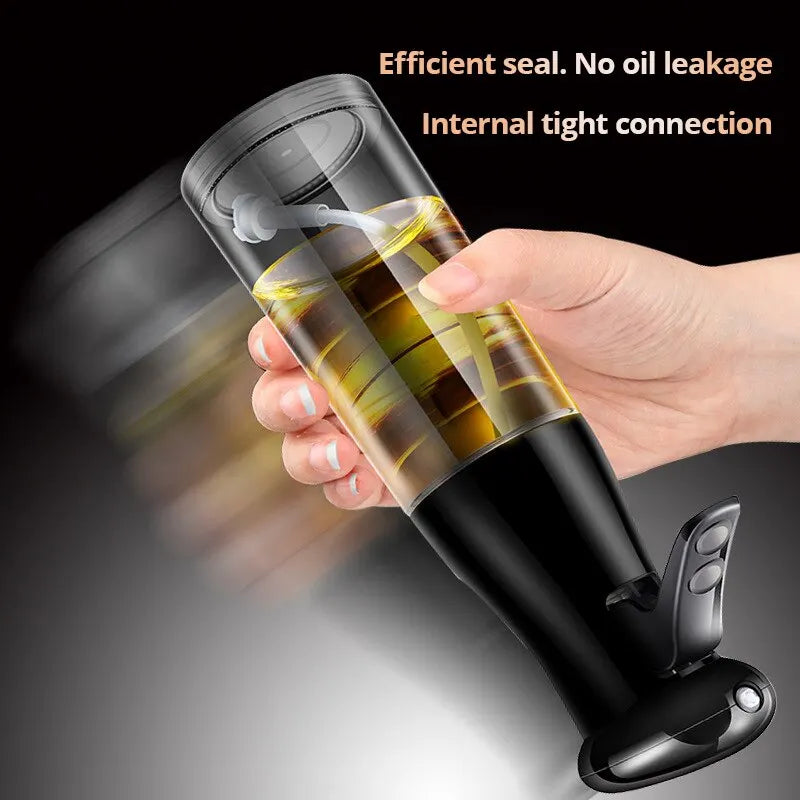 Black Transparent Oil Spray Bottle – Cook Smart, Eat Light!