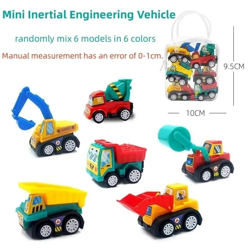 Mini Inertial Engineering Cars Set – 4/6 Pack