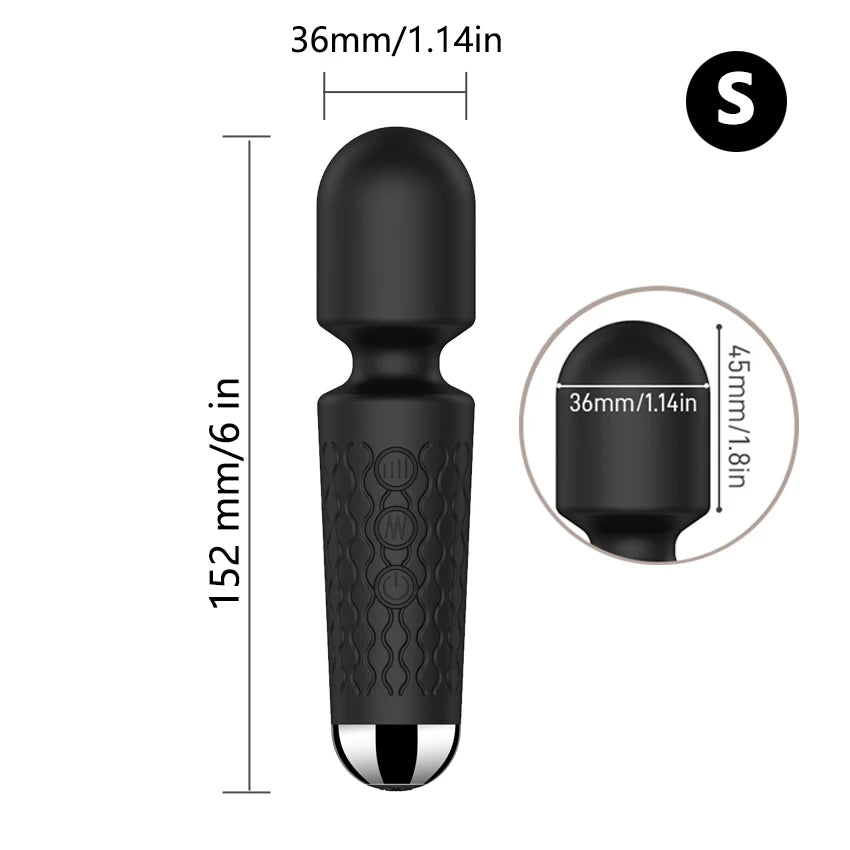 20 Modes AV Stick Clit Vibrator for Women