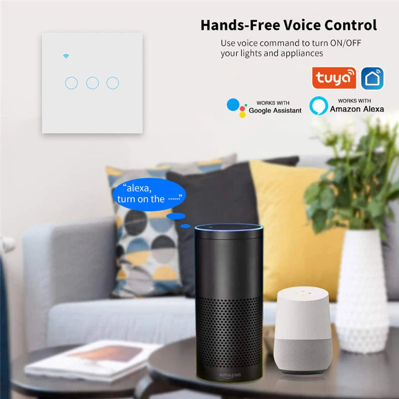 WiFi Smart 2-Way Touch Wall Switch – TUYA Compatible