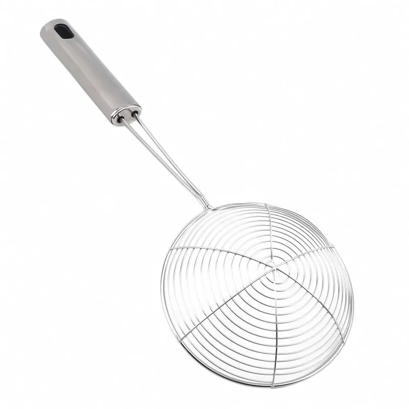 Oval Stainless Steel Skimmer – Perfect Oil & Food Strainer!