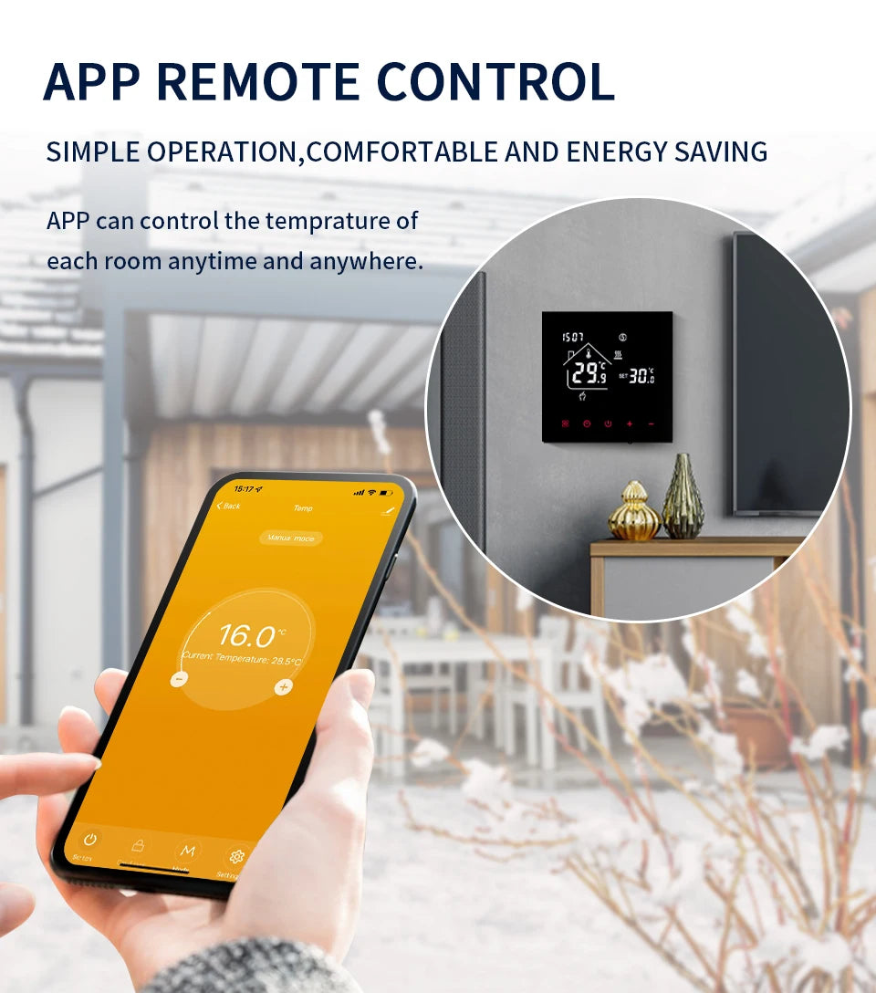 Tuya WiFi Smart Thermostat – Floor & Boiler Heating Control
