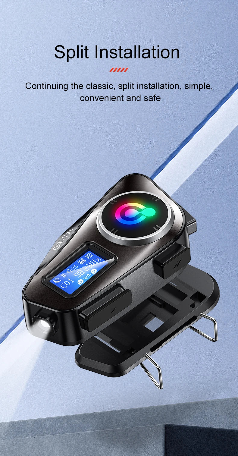 Q58-Max Motorcycle Bluetooth Intercom Headset