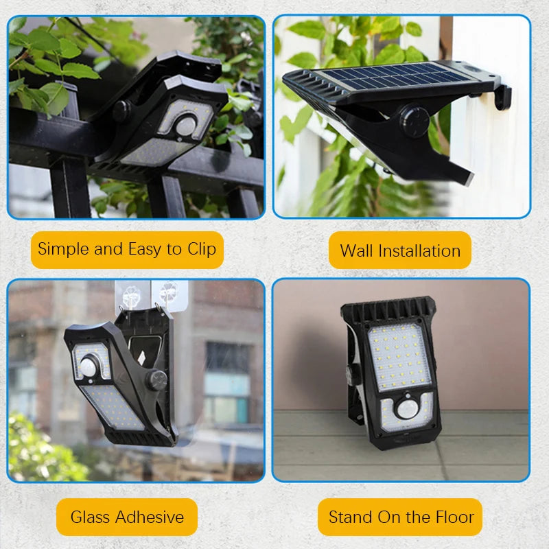 Clip-On Solar Light with USB Charging