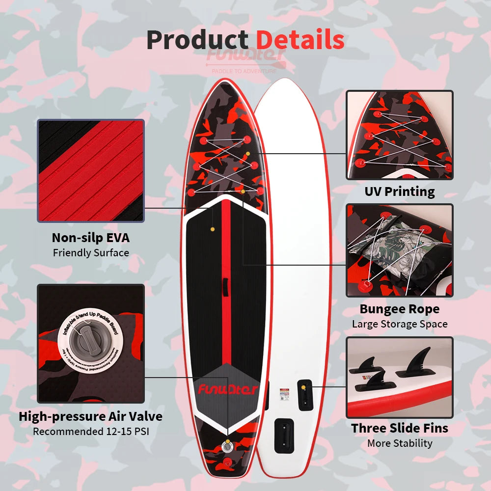 Feath‑R‑Lite 11′ Inflatable SUP Board with Accessories