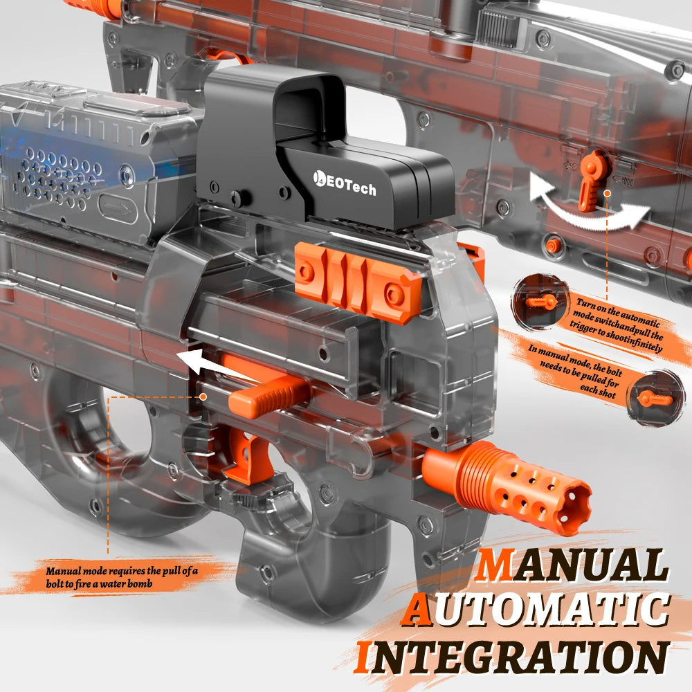 Electric Transparent Gel Ball Gun – Full Auto