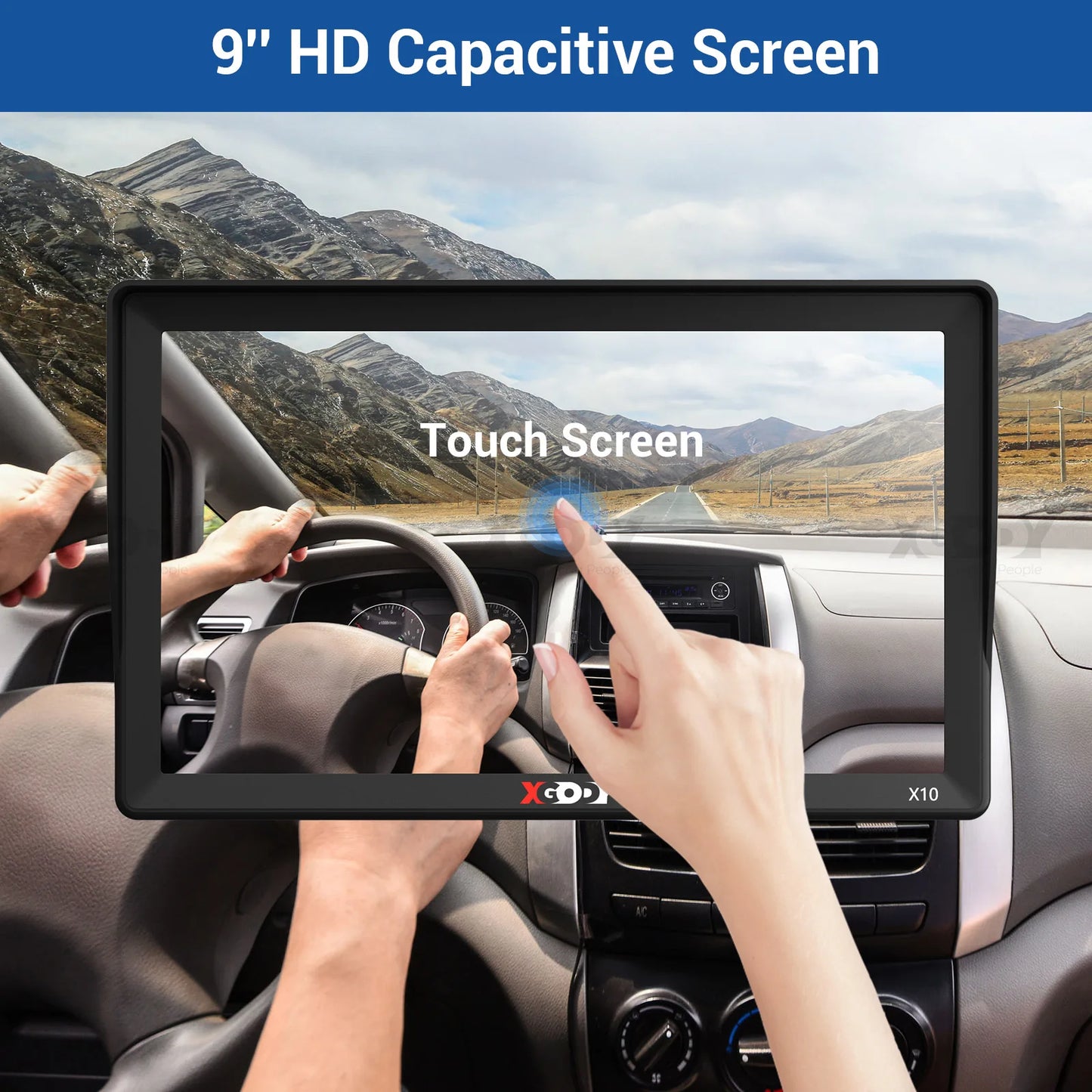 Navigate with precision using the XGODY X10 9" GPS!
