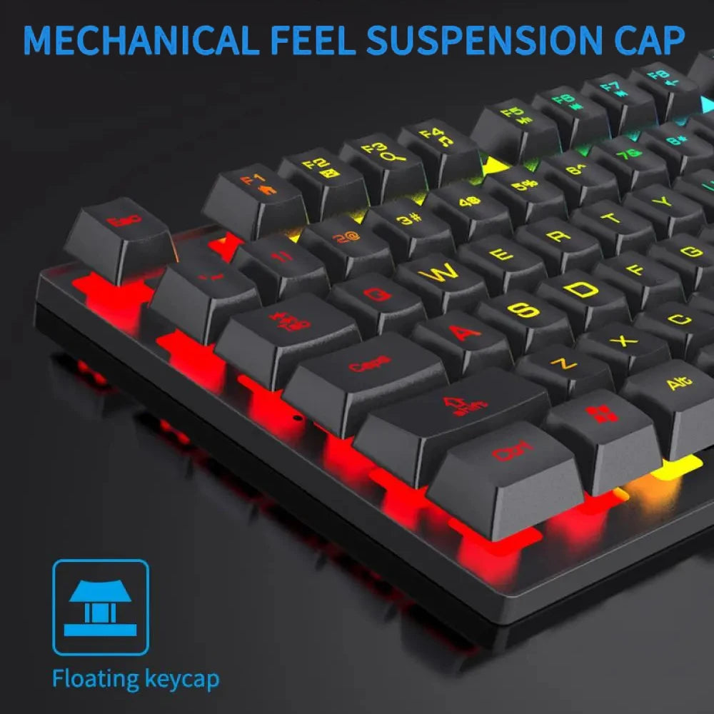 104-Key Backlit Mechanical Gaming Keyboard & Mouse Set