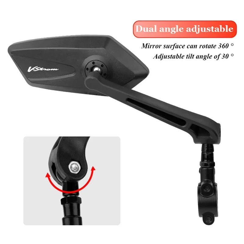 Folding Wide-Angle Mirrors for V-Strom
