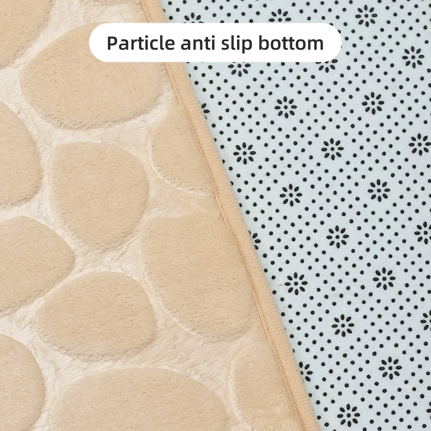 Anti-Slip Cobblestone Bathroom Mat – Soft, Safe & Water-Absorbent!