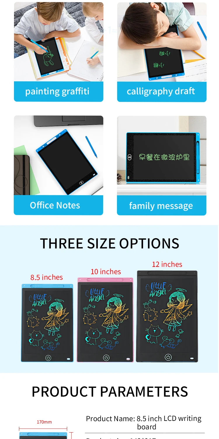 8.5” LCD Writing Tablet – Endless Drawing & Learning Fun!