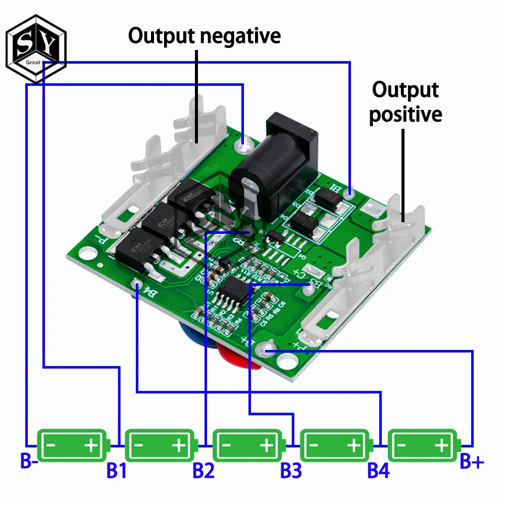 5S 21V 20A Li-Ion Battery Protection Board