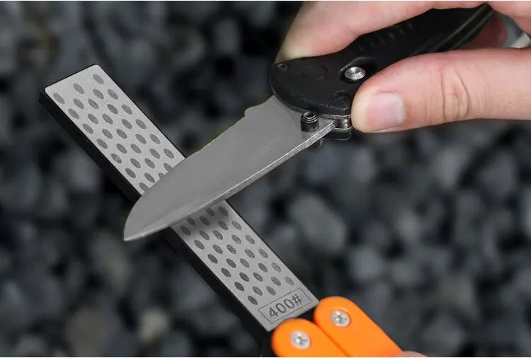 Double-Sided Diamond Knife Sharpener – Precision in Your Pocket