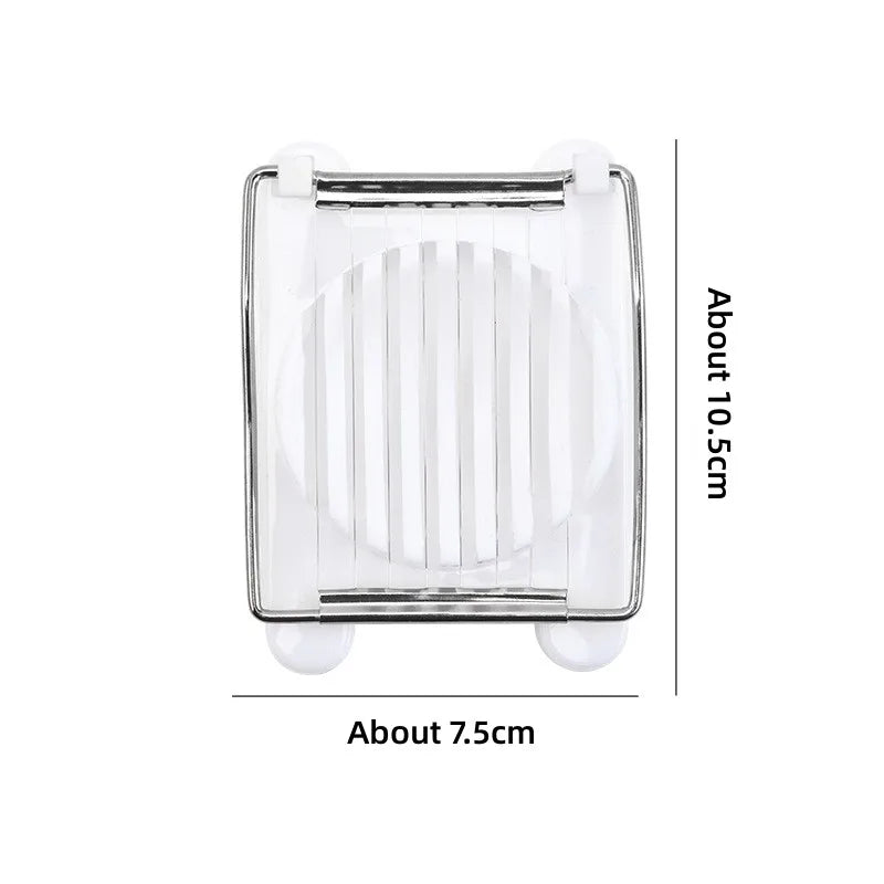 Multifunctional Stainless Steel Egg Cutter – Slice Eggs Like a Pro!