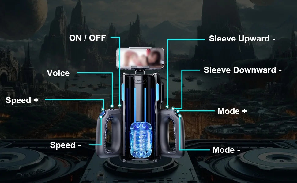 Leten THRUSTING-PRO High Telescopic Male Masturbator Cup