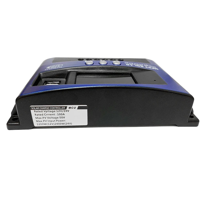MPPT Solar Charge Controller 100A Dual USB LCD