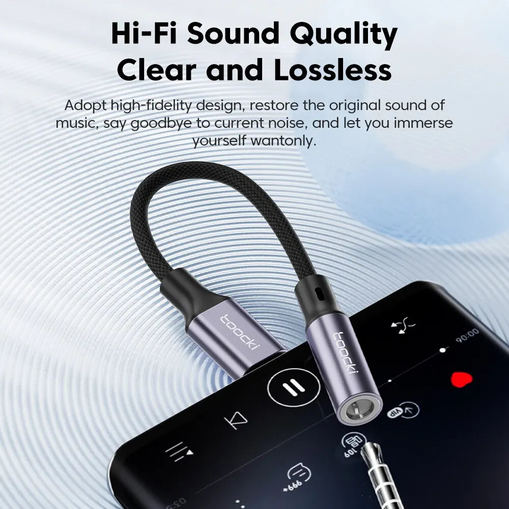 USB Type C 3.5 Jack Earphone Adapter USB C to 3.5mm Headphones AUX Audio Cable - Clickilix