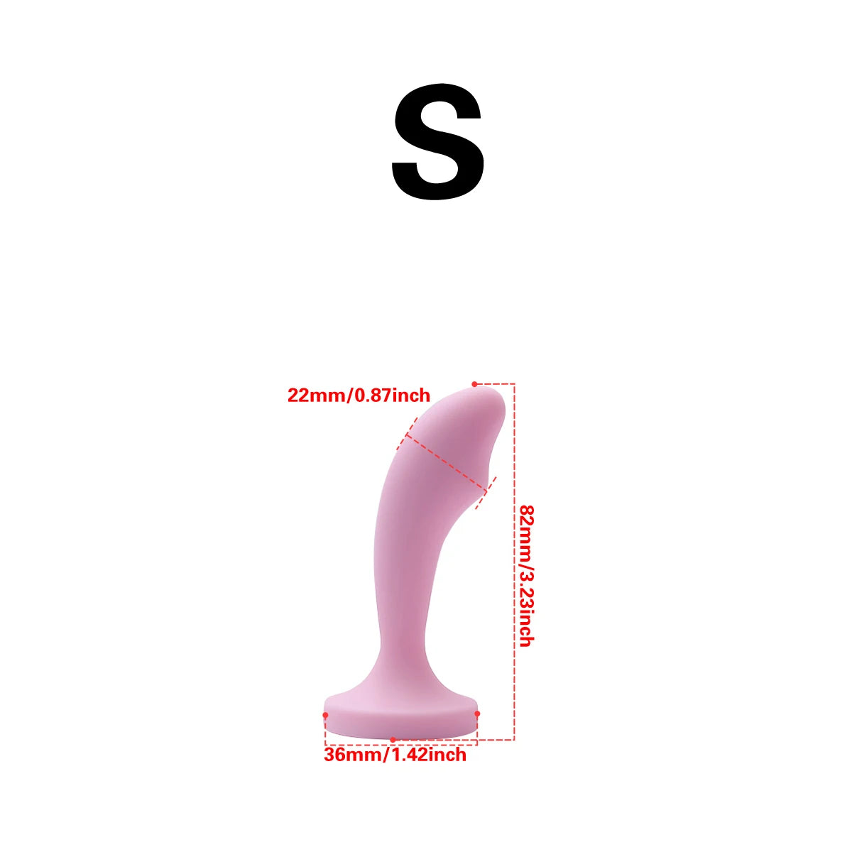 Silicone Anal Plug with Gem Base
