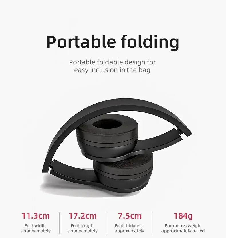 Stereo P47 Headset 5.0 Bluetooth Headset Folding Wireless