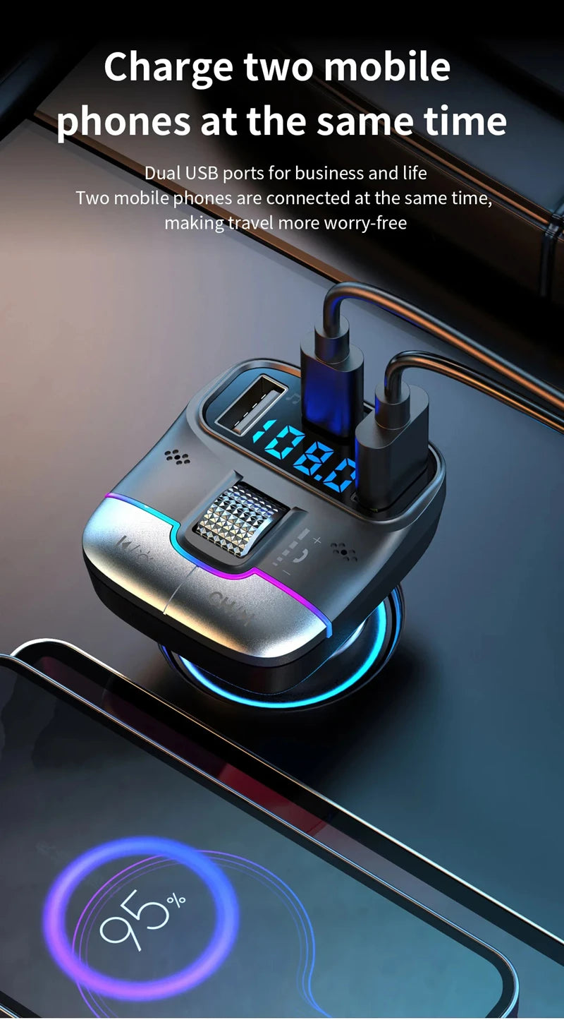Xiaomi Bluetooth 5.4 FM Transmitter Car Adapter