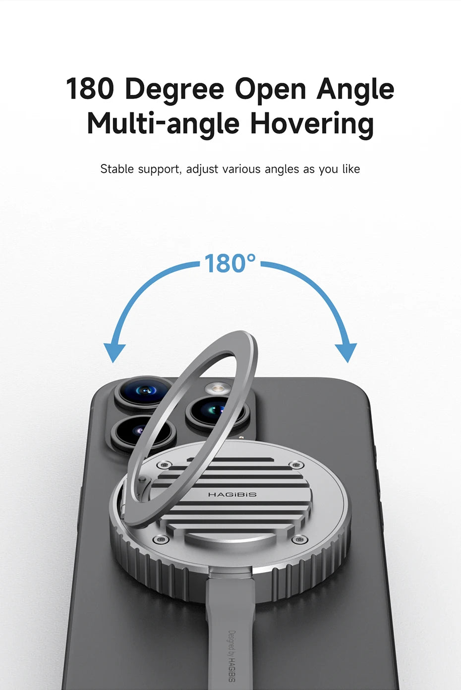 Hagibis Magnetic Heatsink Stand – Cool, Stable, MagSafe Ready!