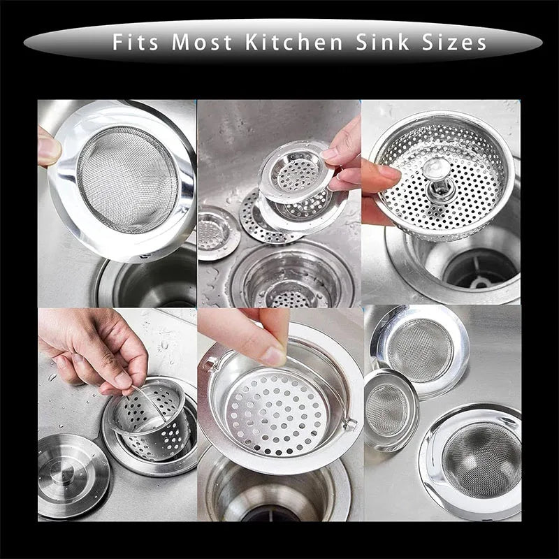 Anti-Clogging Sink Strainer Mesh Bags - 200/100PCS Disposable Drain Filters