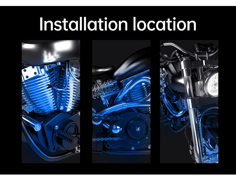 LED Motorcycle Car Ambient Light Strip Kit