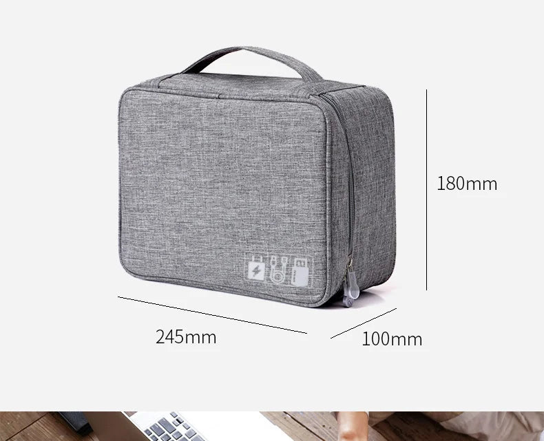 Waterproof Cable Organizer Travel Bag