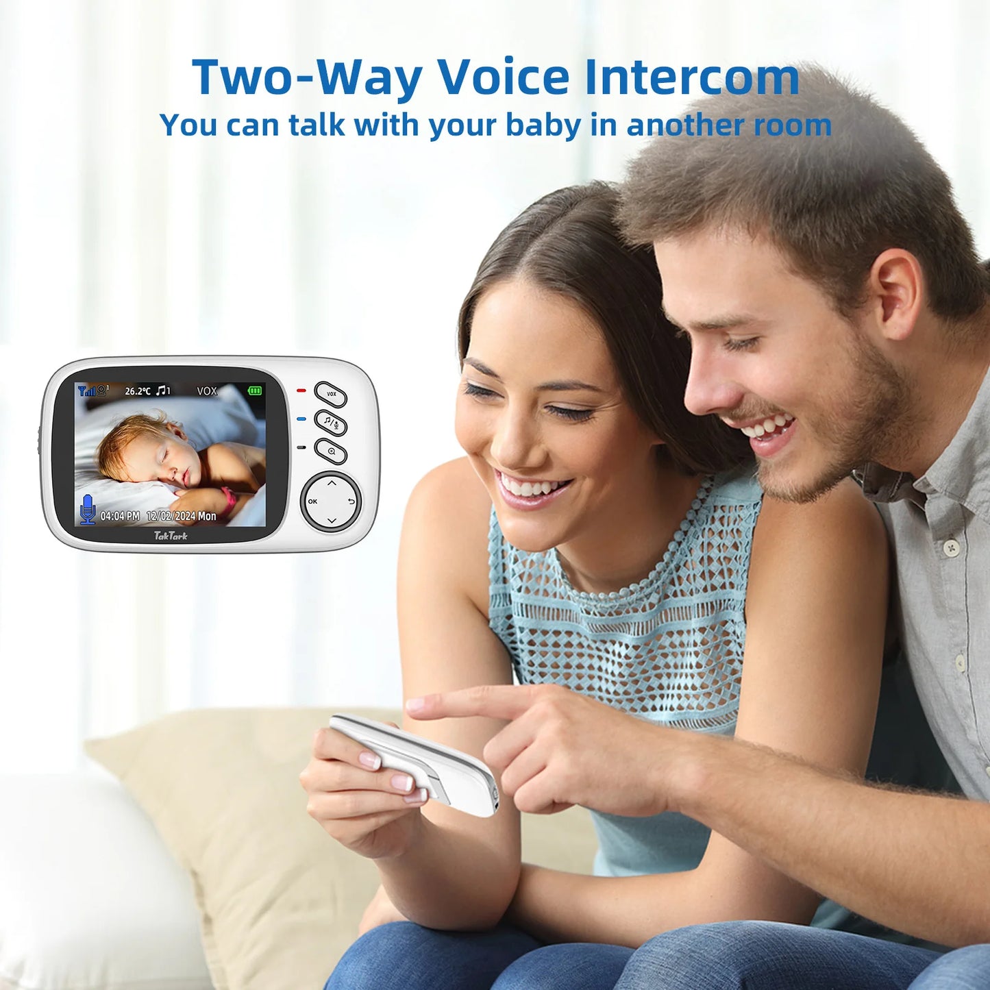 TakTark 3.2" Wireless Baby Monitor with Night Vision
