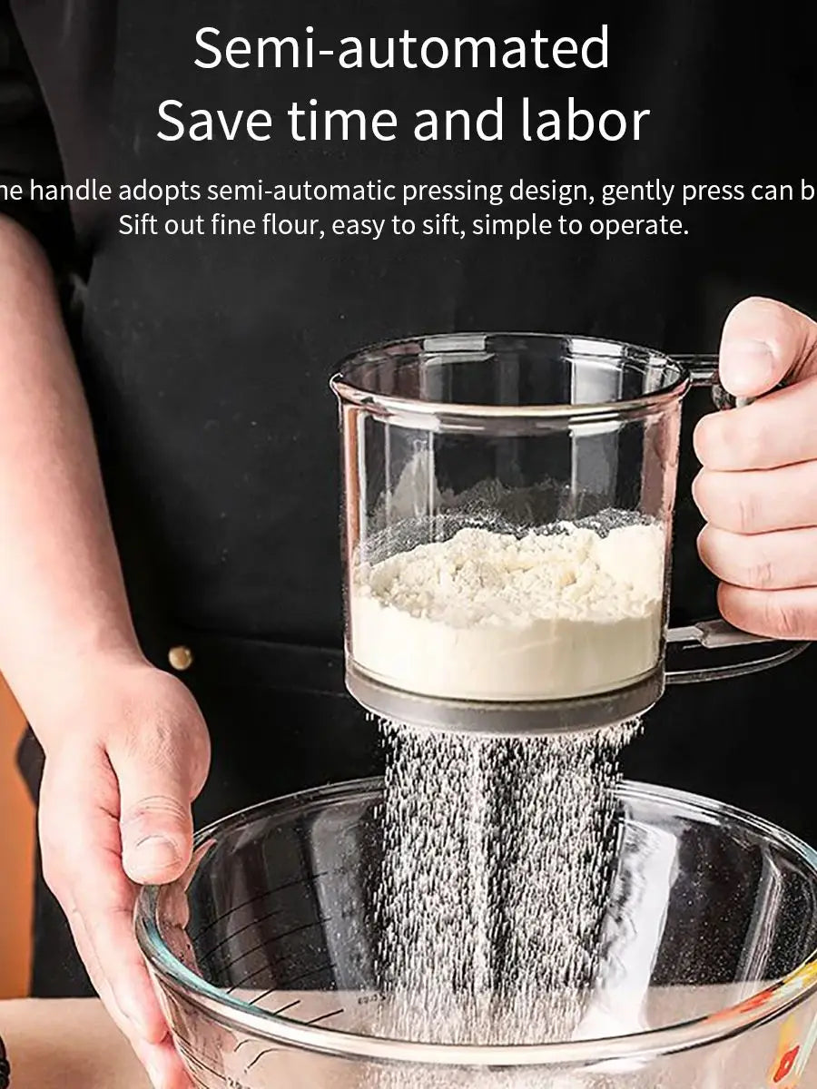 Semi-Automatic Cake Flour Sifter with Scale