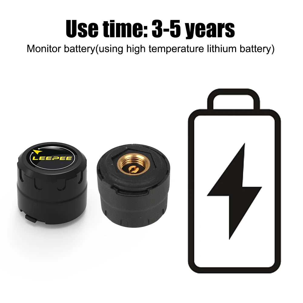 Motorcycle Bluetooth TPMS Tire Pressure Monitor