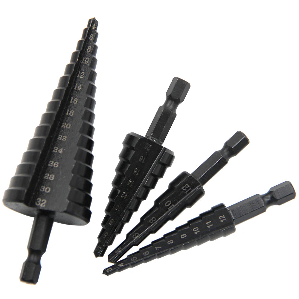 Hexagonal shank straight groove.