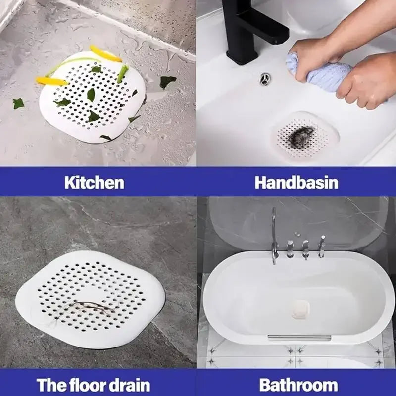 Durable Silicone Shower Drain Cover – Anti-Clog Design
