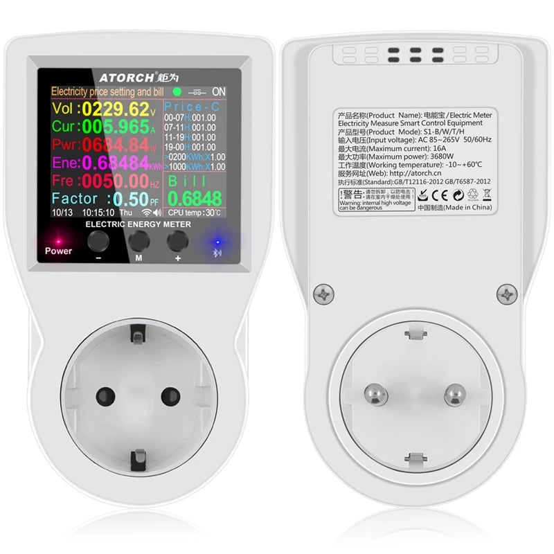 Tuya WiFi Smart Socket with Energy Meter