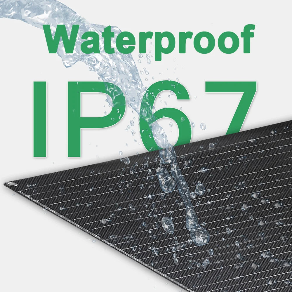 ETFE Flexible Solar Panel 100W–400W Waterproof Charger