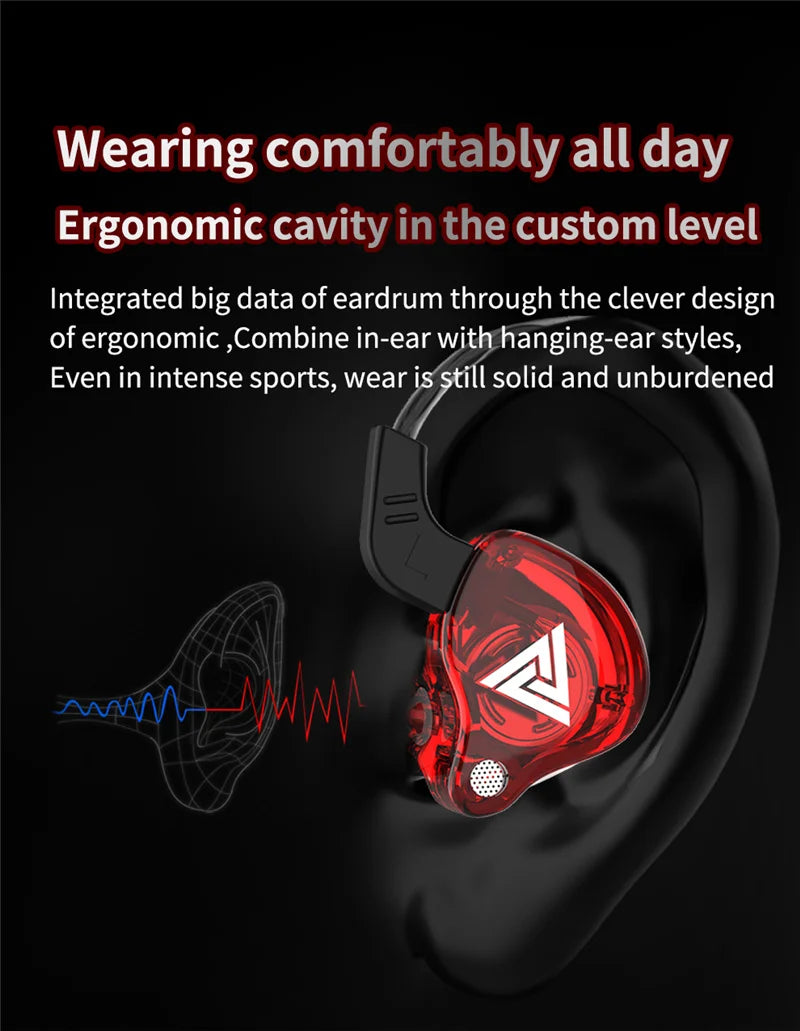 QKZ AK6 HiFi Wired Earphones with Mic