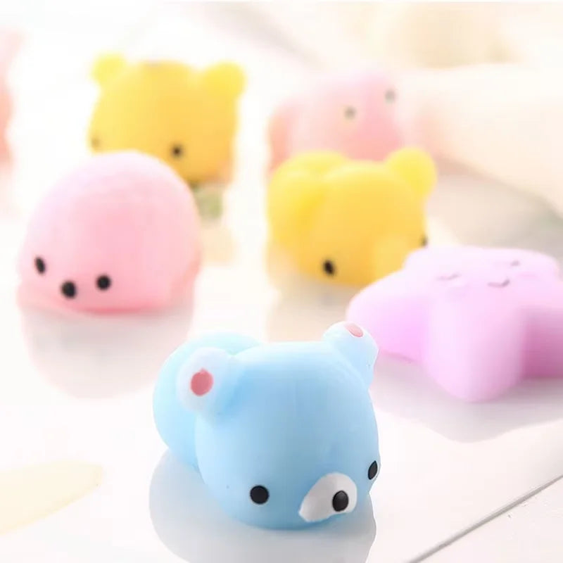 18pcs Mini Stress Relief Animal Squeeze Toys