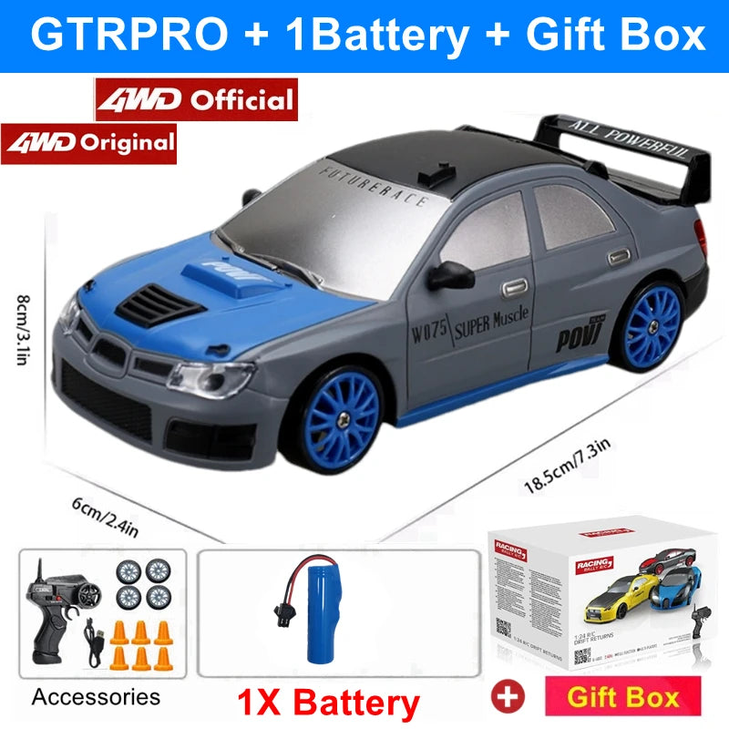 2.4G Drift RC Car – 4WD Remote Control Racing Toy