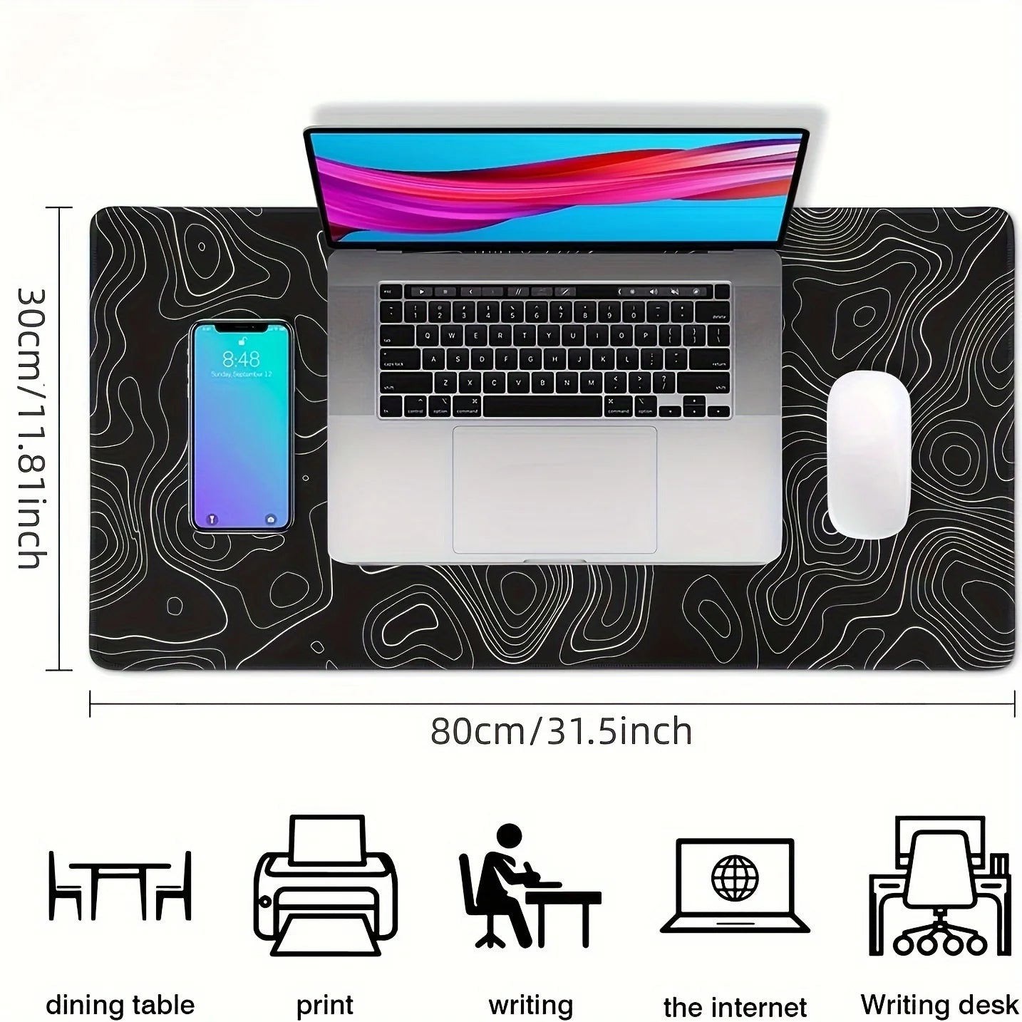 Large Non-Slip Gaming Mouse Pad – Keyboard & Desk Mat