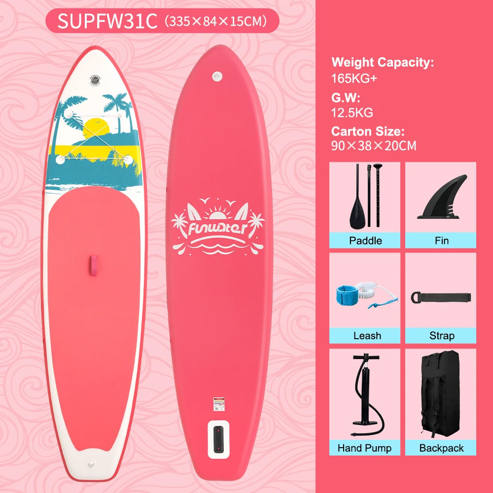 Feath-R-Lite 11'6" Koi Inflatable SUP Board Set