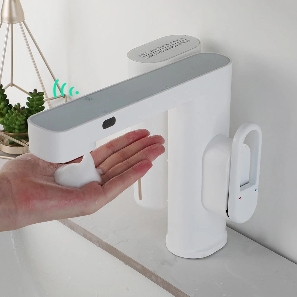 Touchless Bathroom Faucet with Soap Dispenser