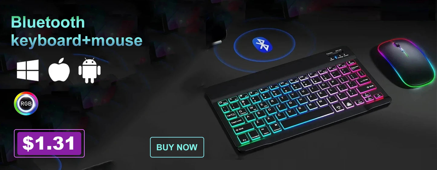 104-Key Backlit Mechanical Gaming Keyboard & Mouse Set
