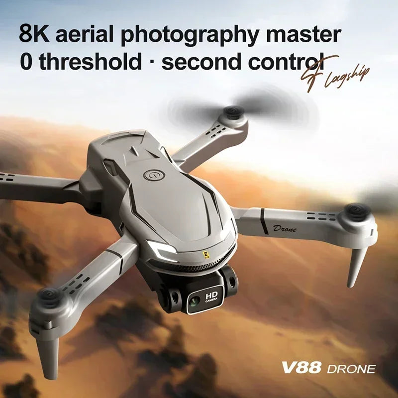 Capture stunning aerials with the V88 8K GPS drone!